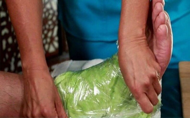 compress with cabbage leaf for arthrosis